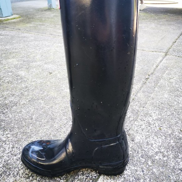 Hunter Rain Boots - Original Gloss Tall (Black) - Picture 4 of 6